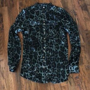 W by Worth animal print blouse